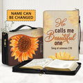 Personalized He Calls Me Beautiful Bible Cover
