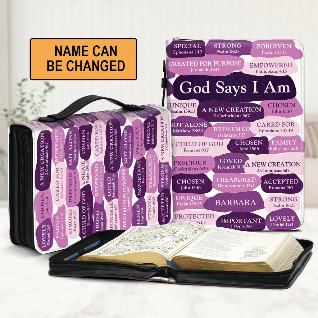 Personalized What God Says About You Bible Cover