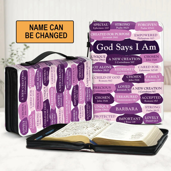 Personalized What God Says About You Bible Cover