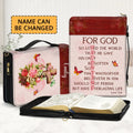 Personalized God So Loved The World Bible Cover