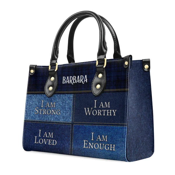 I Am Strong, I Am Worthy Personalized Tote Bag