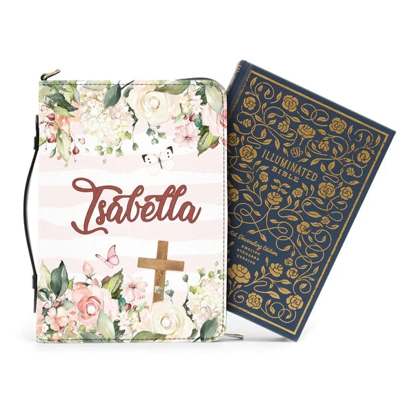 Personalized But First Pray Floral Bible Cover