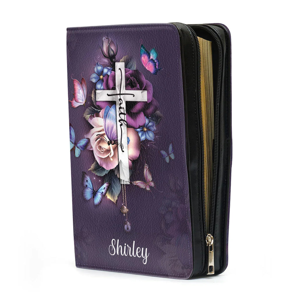 Personalized Floral 'Be Still' Bible Cover