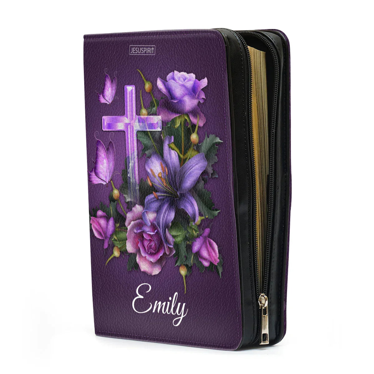 Personalized Mark 11:24 Floral Bible Cover