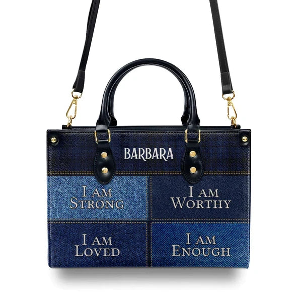 I Am Strong, I Am Worthy Personalized Tote Bag