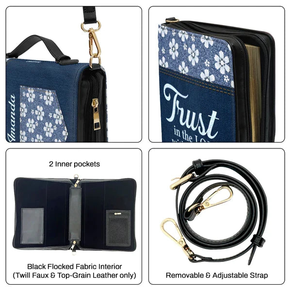 Personalized Trust In The Lord Daisy Bible Cover