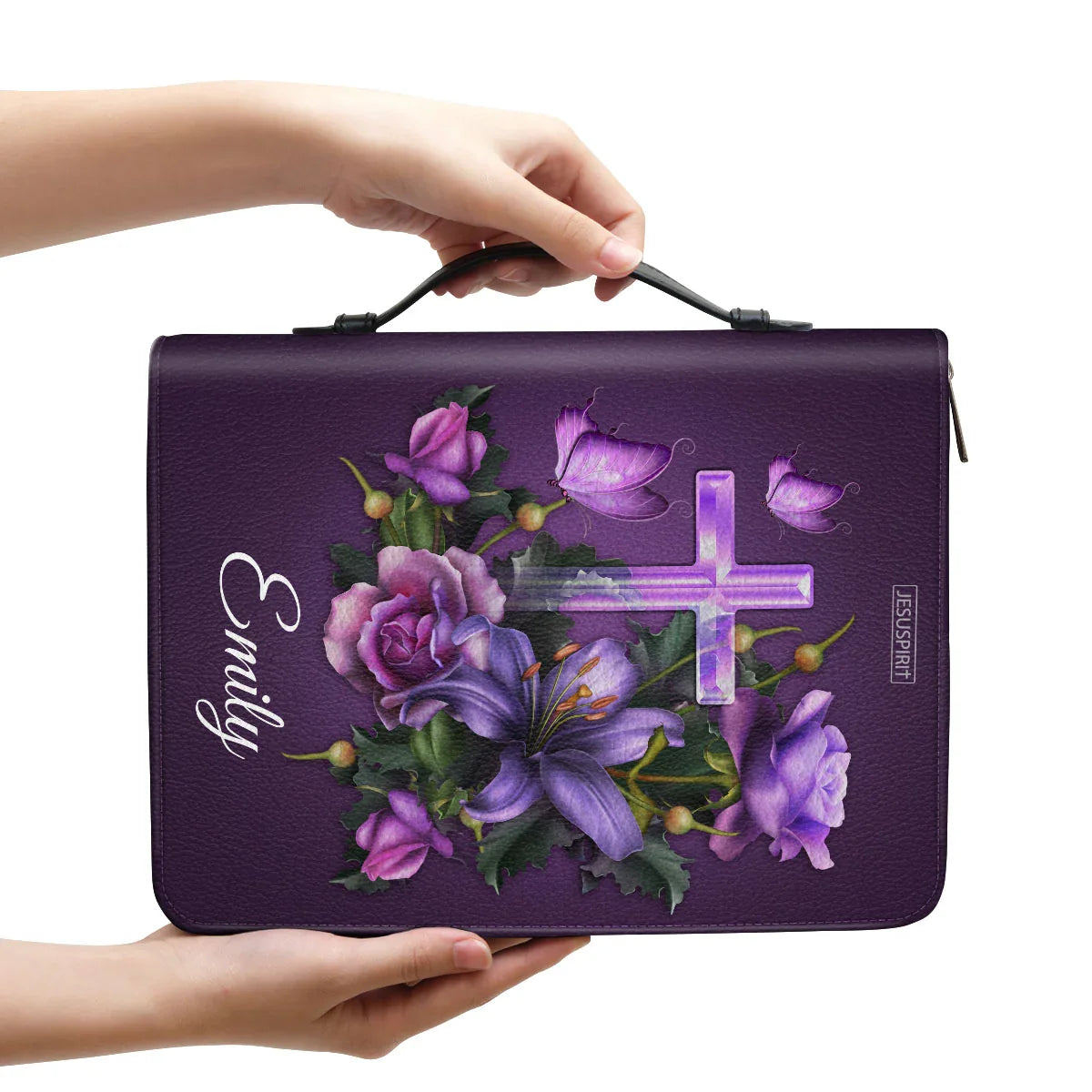 Personalized Mark 11:24 Floral Bible Cover