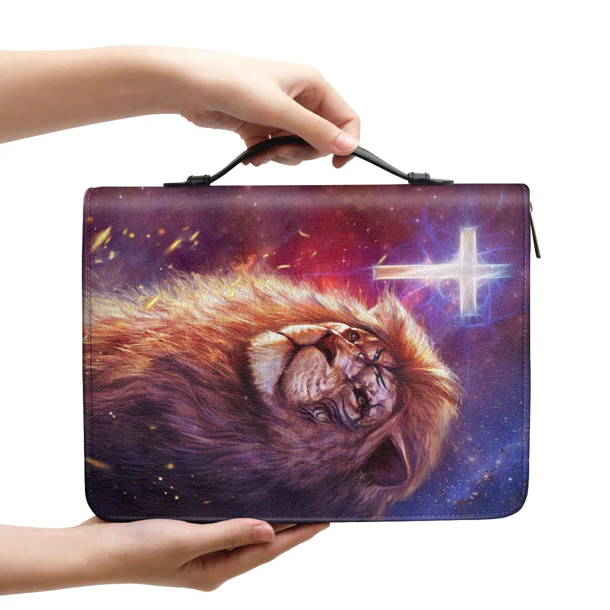 Personalized Psalm 130:5 Lion Bible Cover