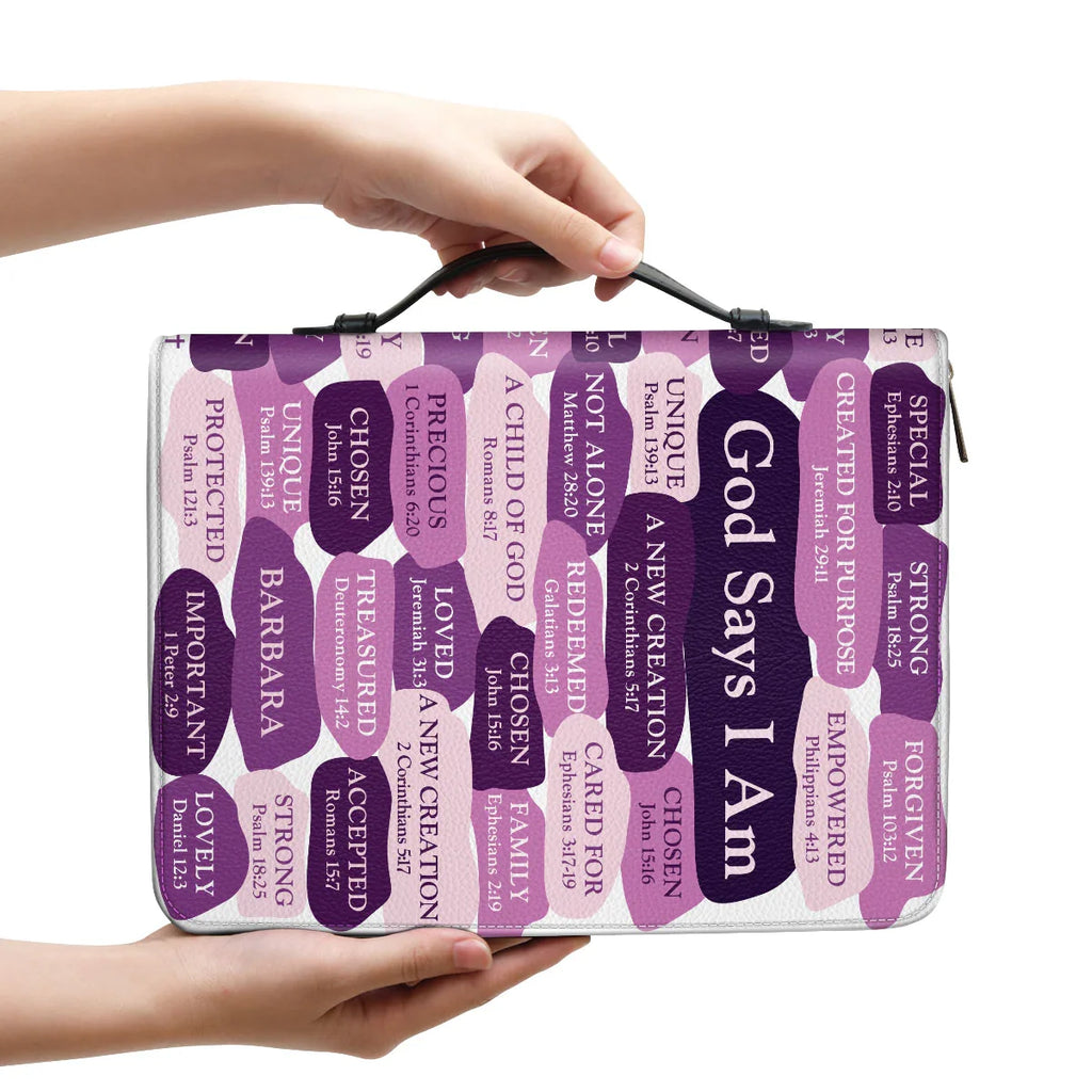Personalized What God Says About You Bible Cover