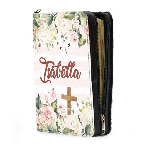 Personalized But First Pray Floral Bible Cover