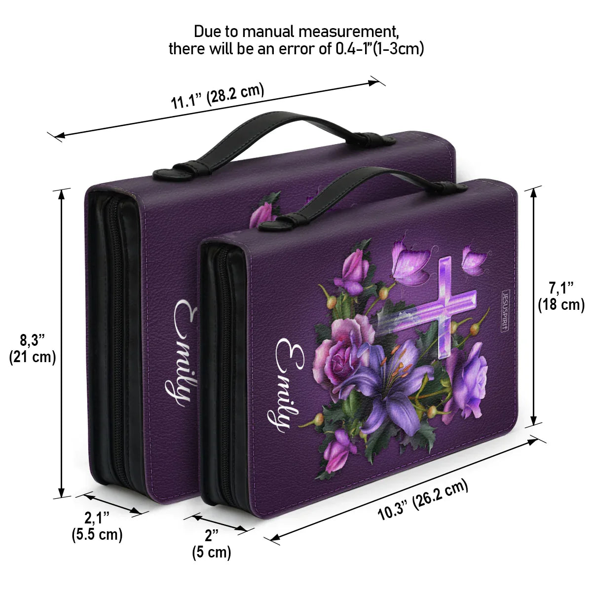 Personalized Mark 11:24 Floral Bible Cover