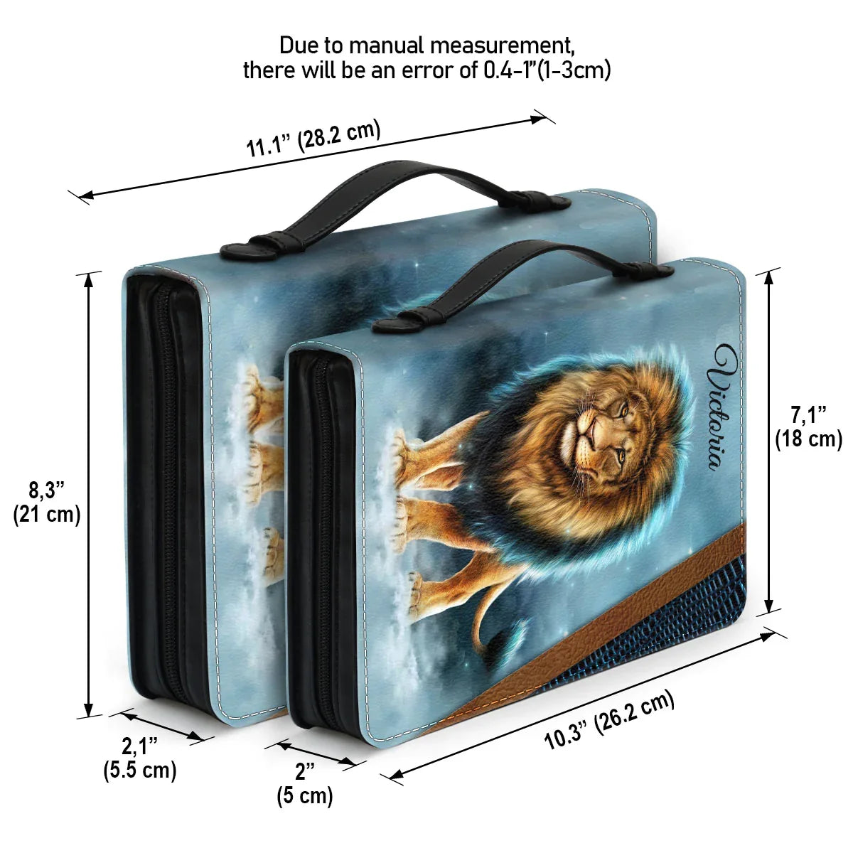 Personalized Lion Romans 8:31 Bible Cover
