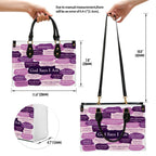 Personalized What God Says About You Leather Tote
