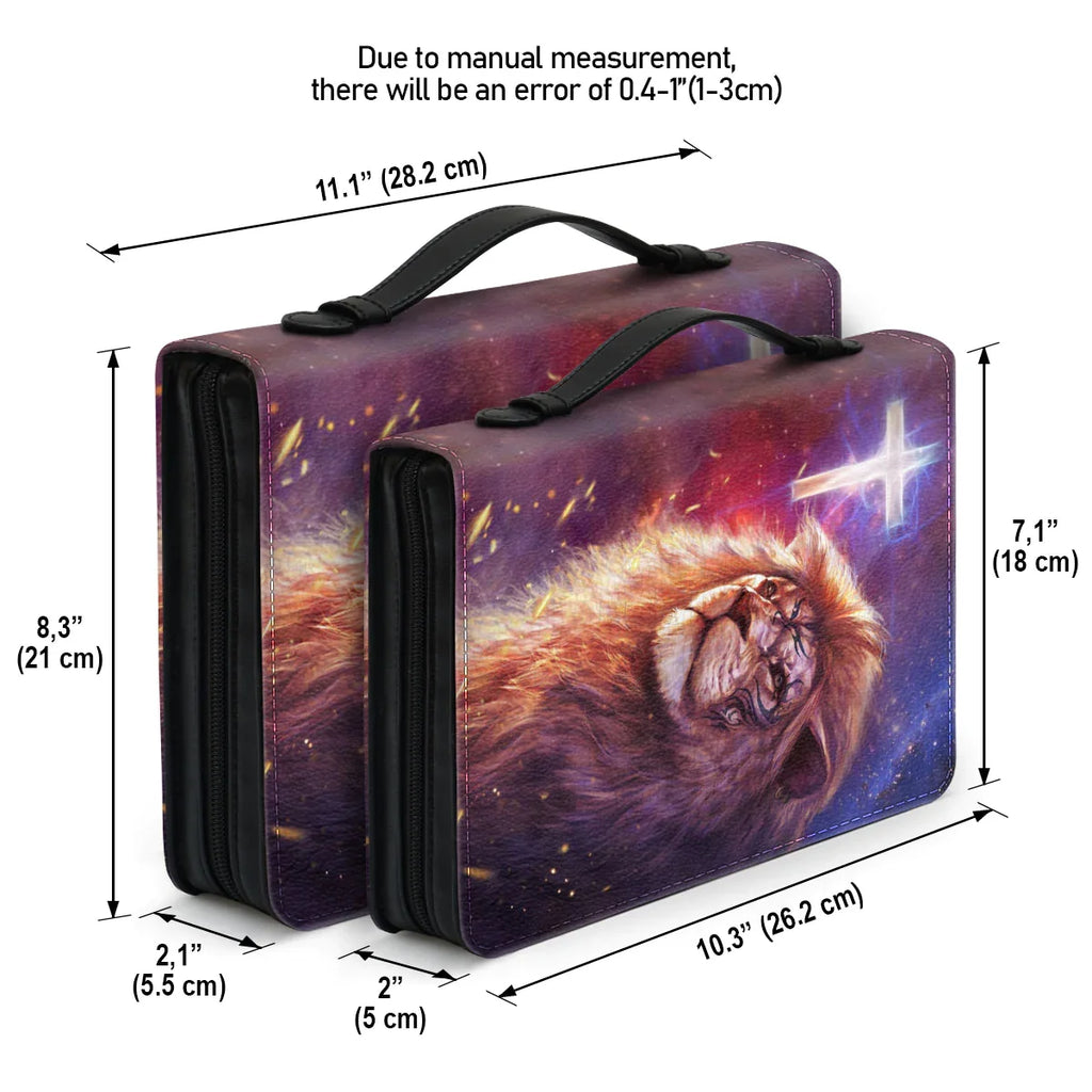 Personalized Psalm 130:5 Lion Bible Cover