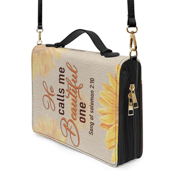 Personalized He Calls Me Beautiful Bible Cover