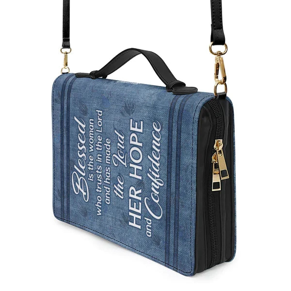 Personalized The Lord Her Hope Cross Bible Cover