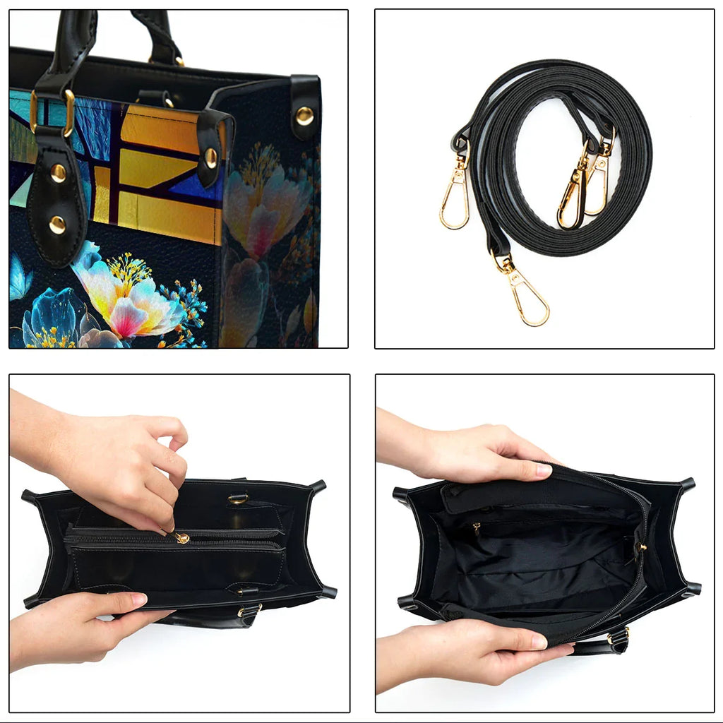 Jeremiah 17:7 Personalized Christian Leather Tote