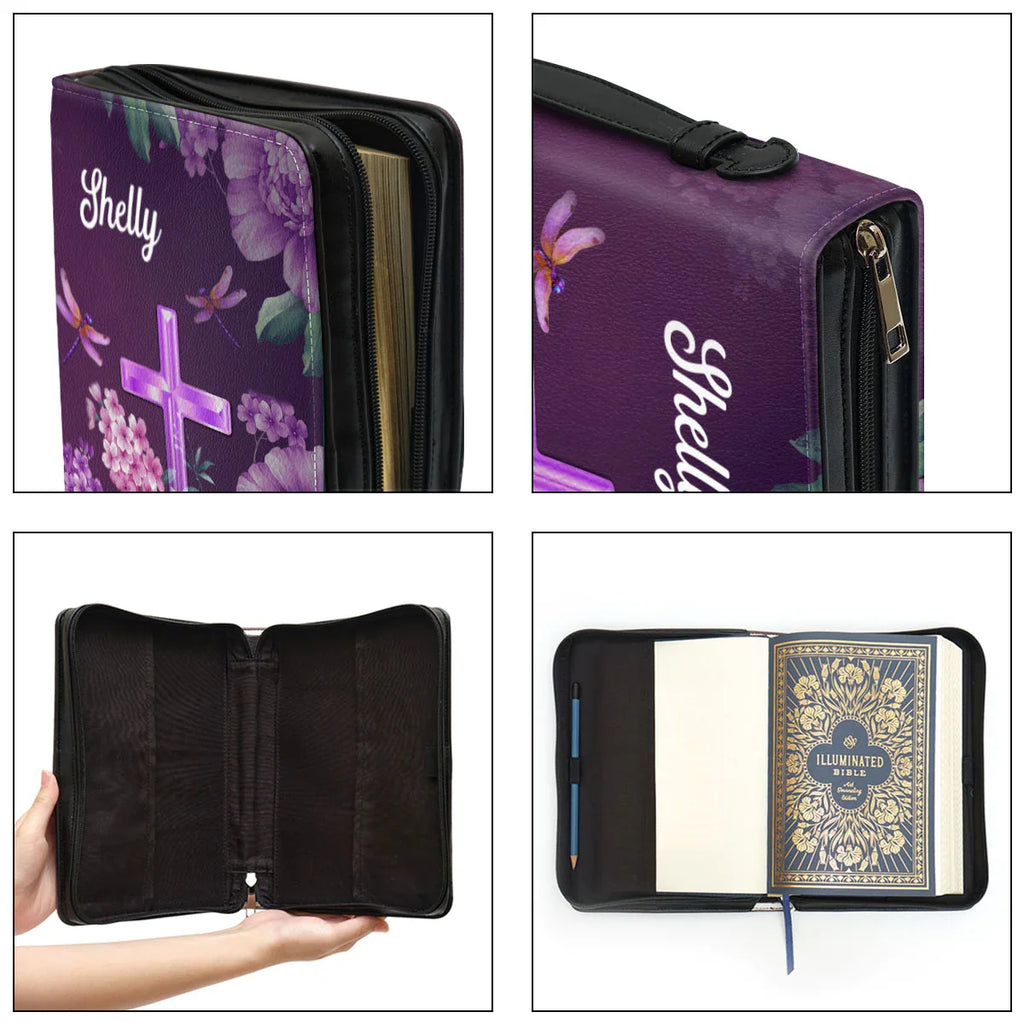 Personalized Psalm 34:1 Bible Cover Case