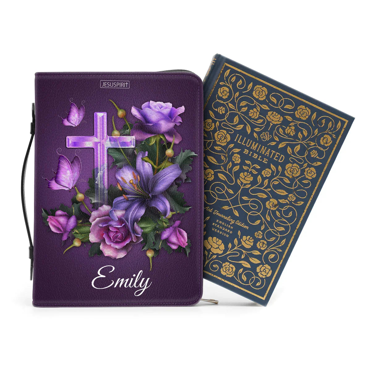 Personalized Mark 11:24 Floral Bible Cover