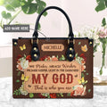 Way Maker Butterfly Floral Leather Handbag