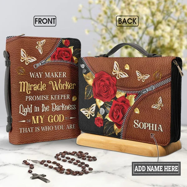 Way Maker Butterfly Personalized Bible Cover