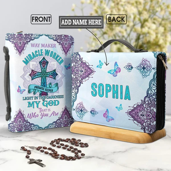 Personalized Way Maker Miracle Worker Bible Cover