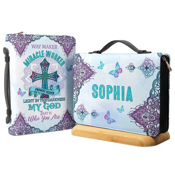 Personalized Way Maker Miracle Worker Bible Cover