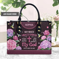 Way Maker Hummingbird Floral Leather Bag