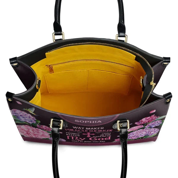 Way Maker Hummingbird Monogram Leather Handbag