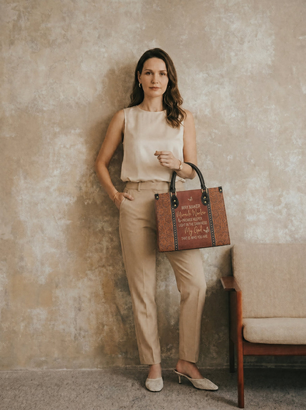 Waymaker Christian Faith Leather Handbag