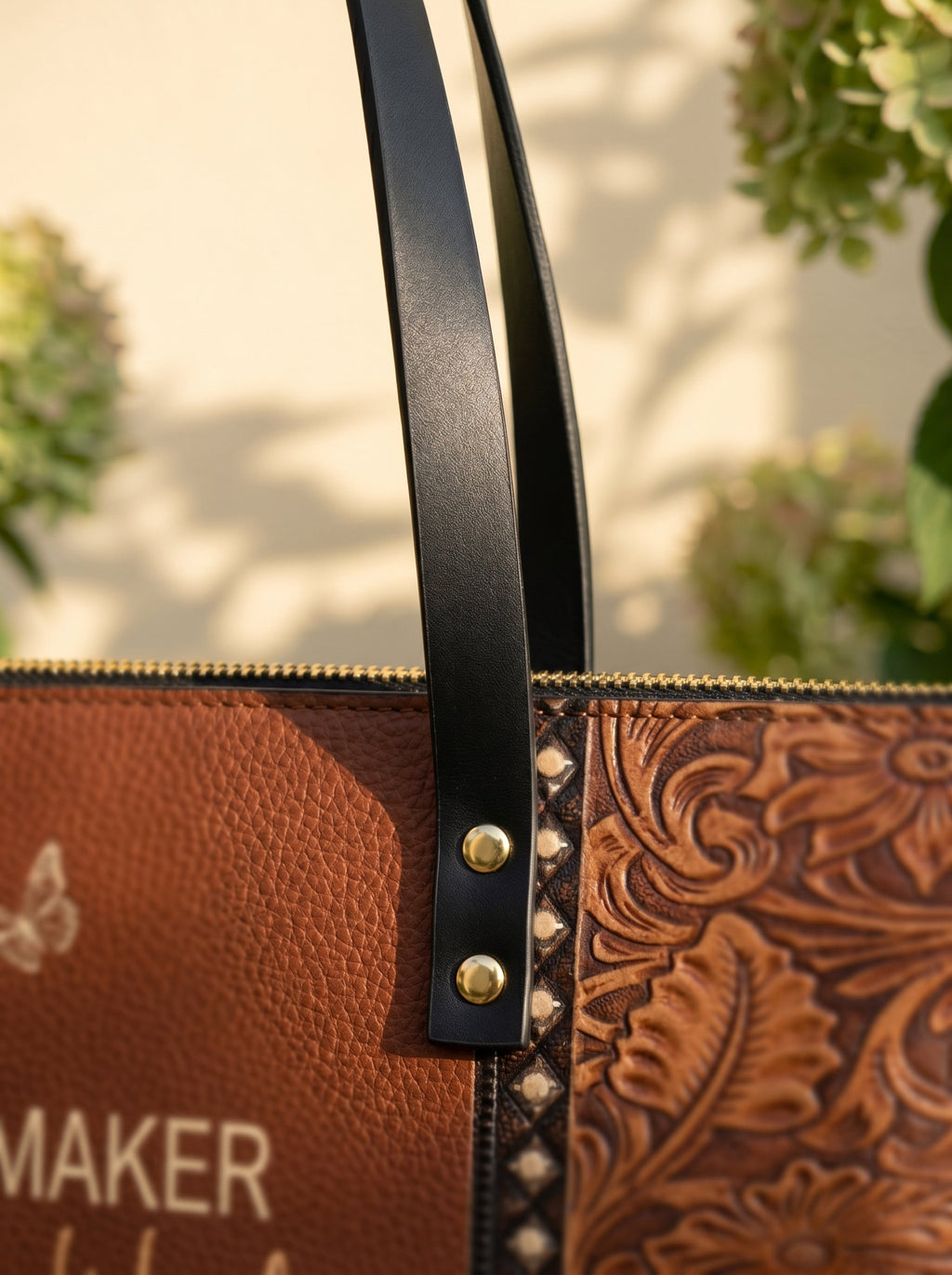 Waymaker Christian Leather Tote Bag