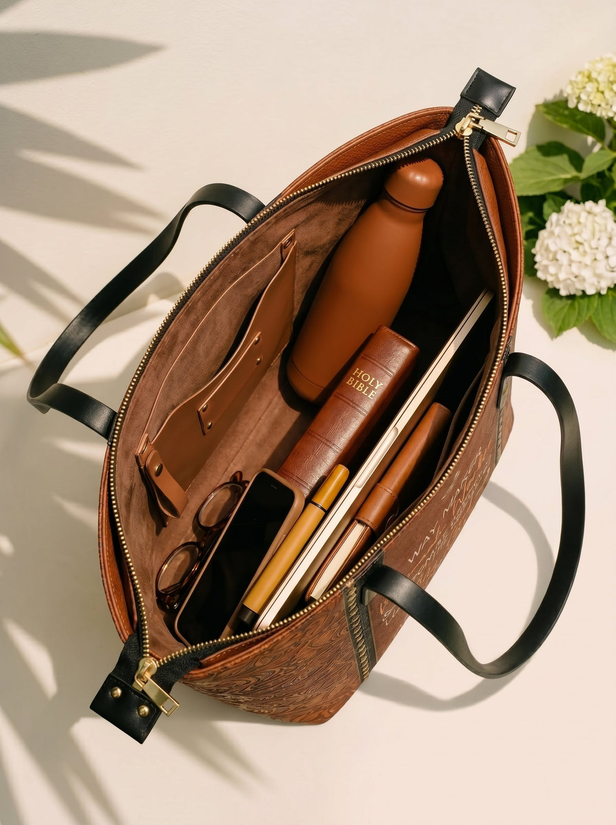 Waymaker Christian Leather Tote Bag