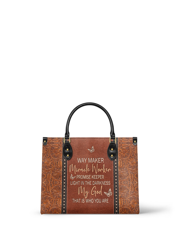 Waymaker Christian Faith Leather Handbag