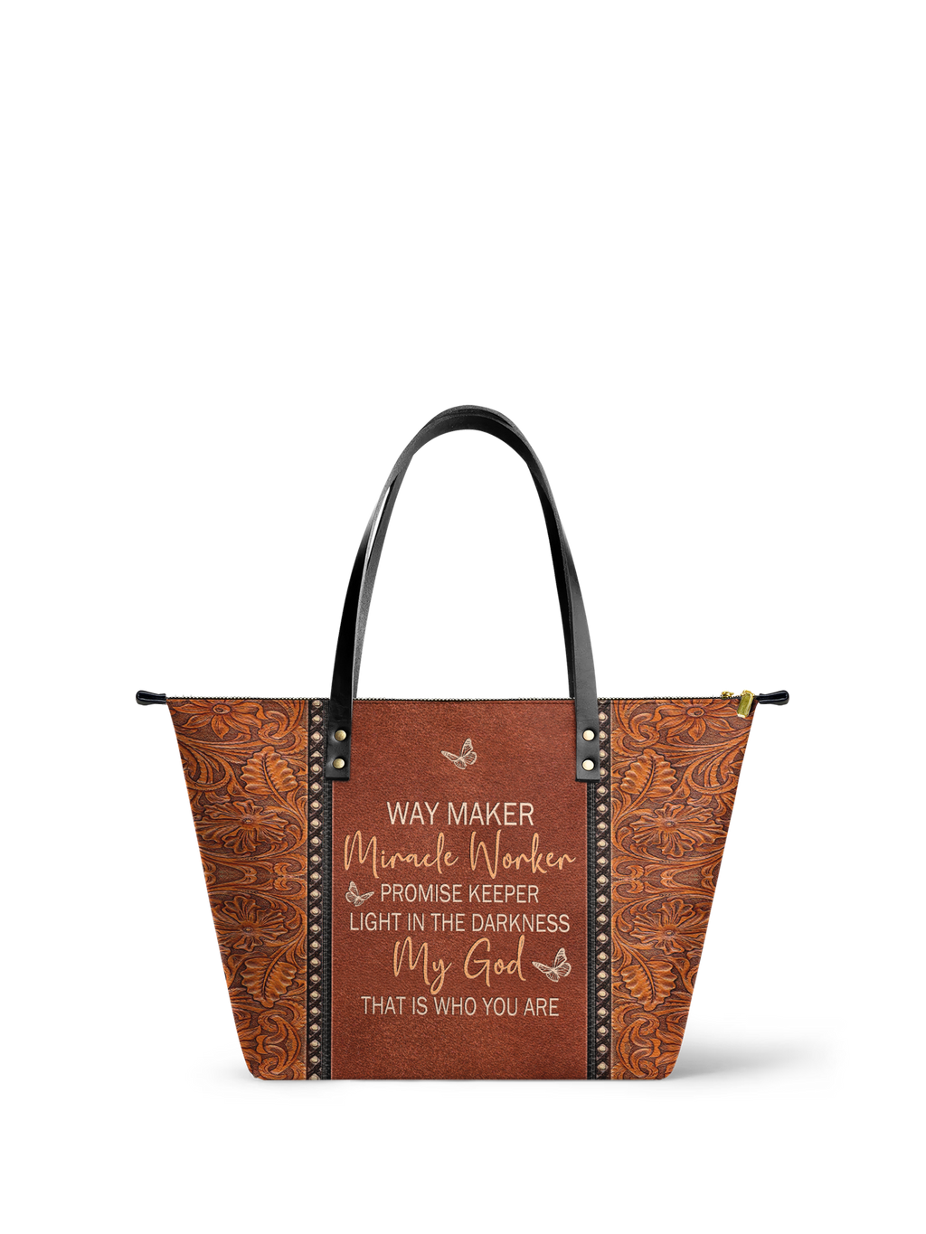 Waymaker Christian Leather Tote Bag