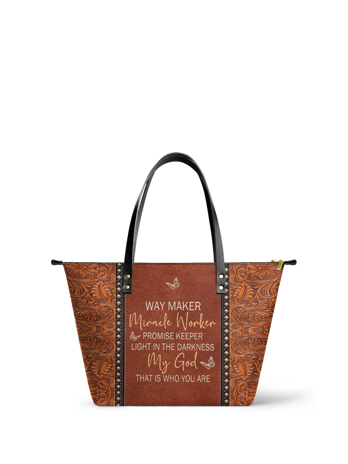 Waymaker Christian Leather Tote Bag