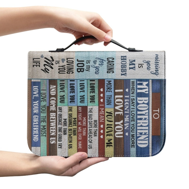 Personalized Bible Cover - Gift for Boyfriend