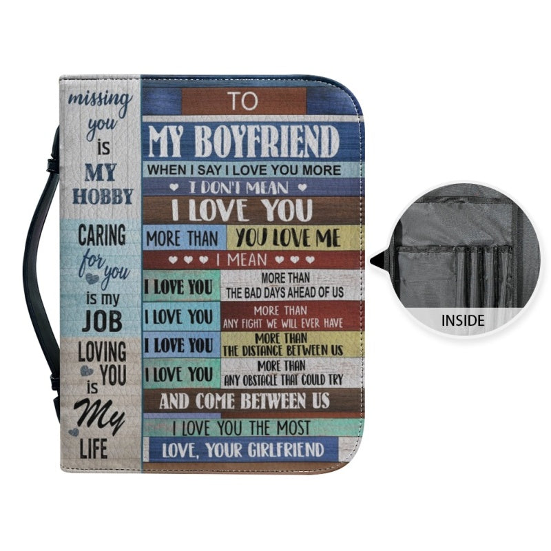 Personalized Bible Cover - Gift for Boyfriend
