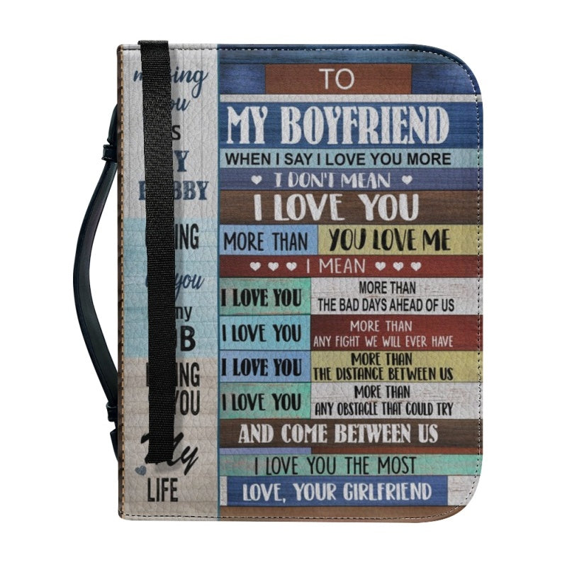 Personalized Bible Cover - Gift for Boyfriend