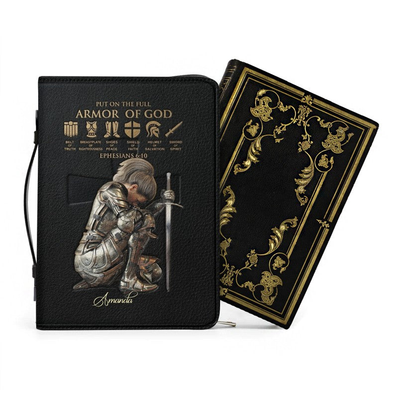 Personalized Armor of God Bible Cover Case
