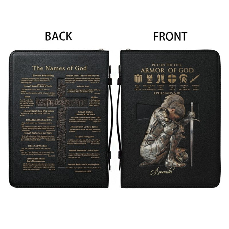 Personalized Armor of God Bible Cover Case
