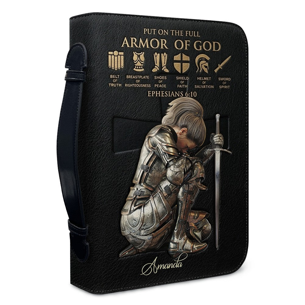 Personalized Armor of God Bible Cover Case