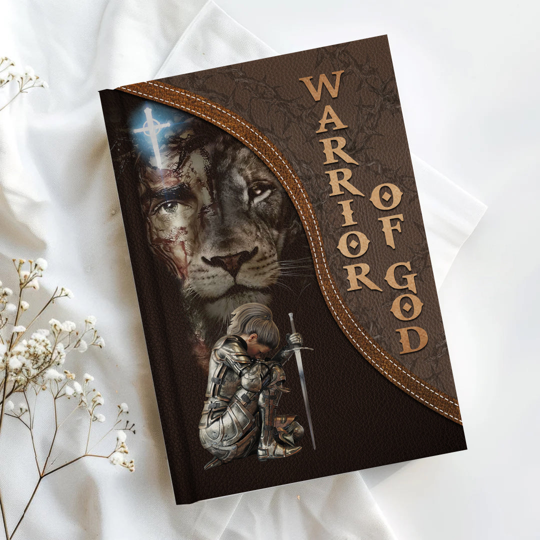 Personalized "Warrior Of God" Leather Prayer Journal
