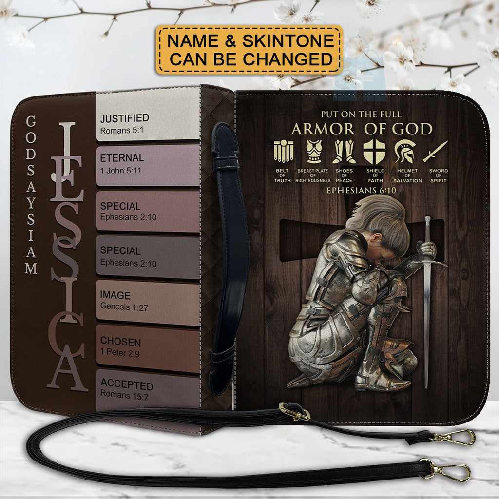 Personalized Armor of God Name Bible Cover
