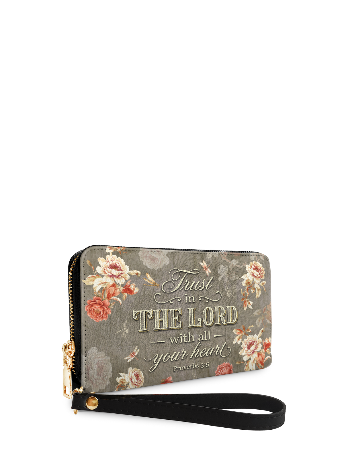 Wholehearted Proverbs 3:5 Wristlet Wallet