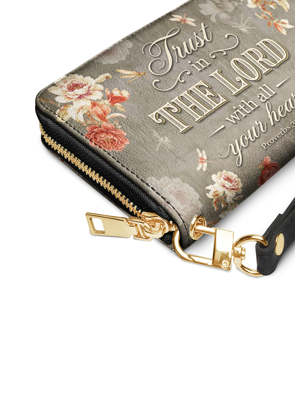 Wholehearted Proverbs 3:5 Wristlet Wallet