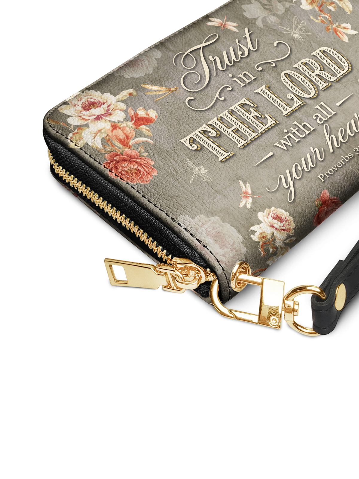 Wholehearted Proverbs 3:5 Wristlet Wallet
