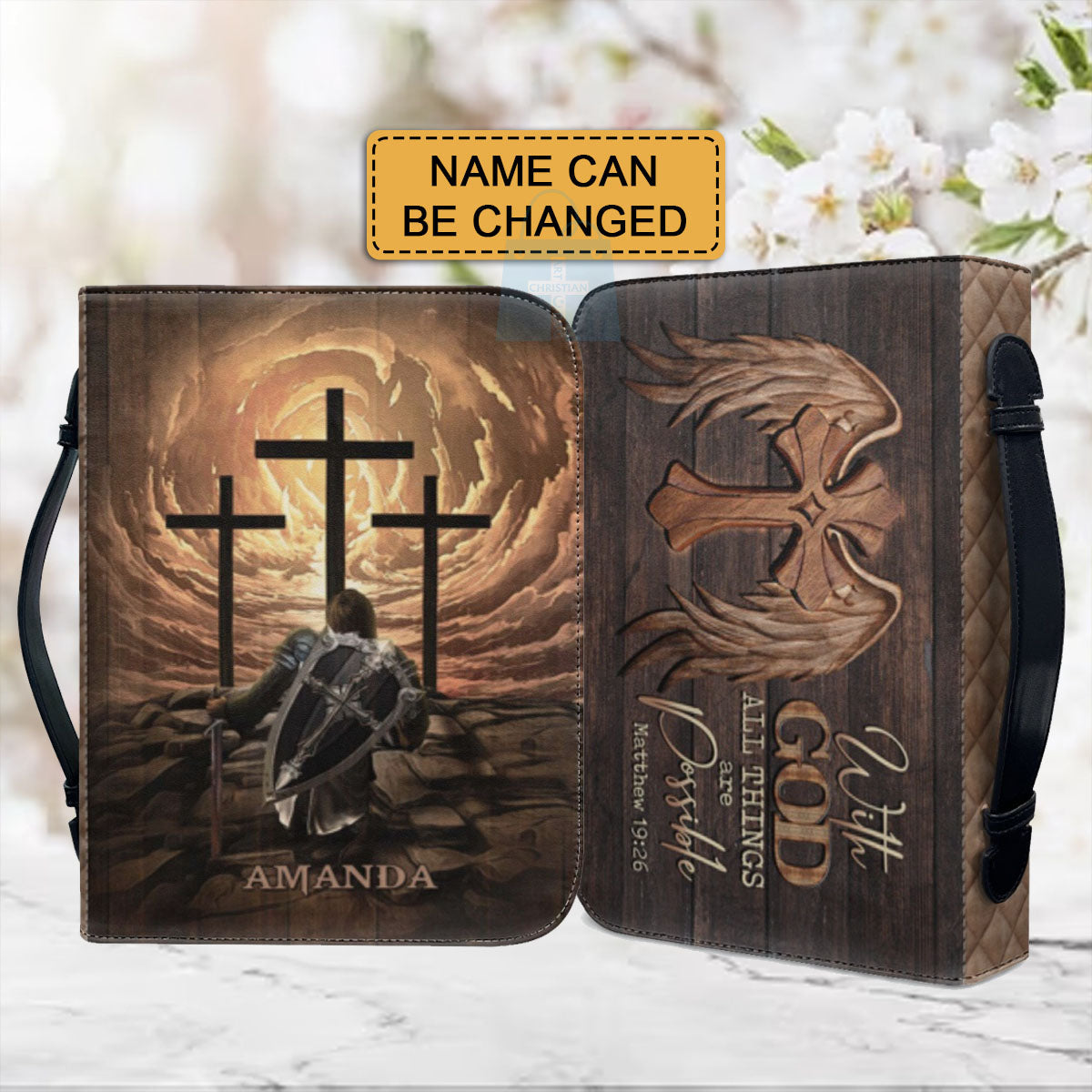 With God All Things Are Possible Bible Cover