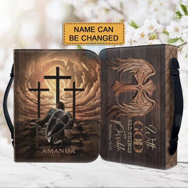 With God All Things Are Possible Bible Cover