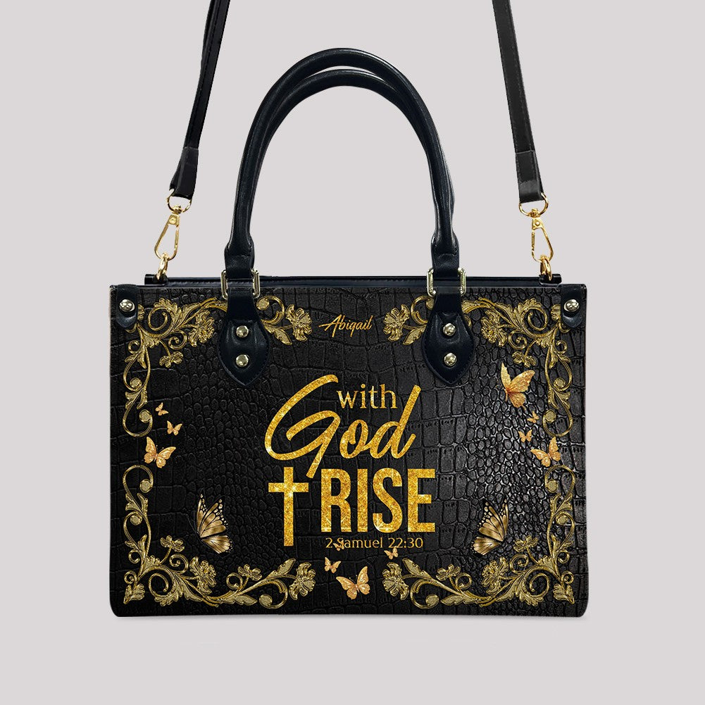 Strength & Courage Personalized Christian Handbag