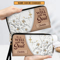 It Is Well With My Soul Personalized Clutch Purse
